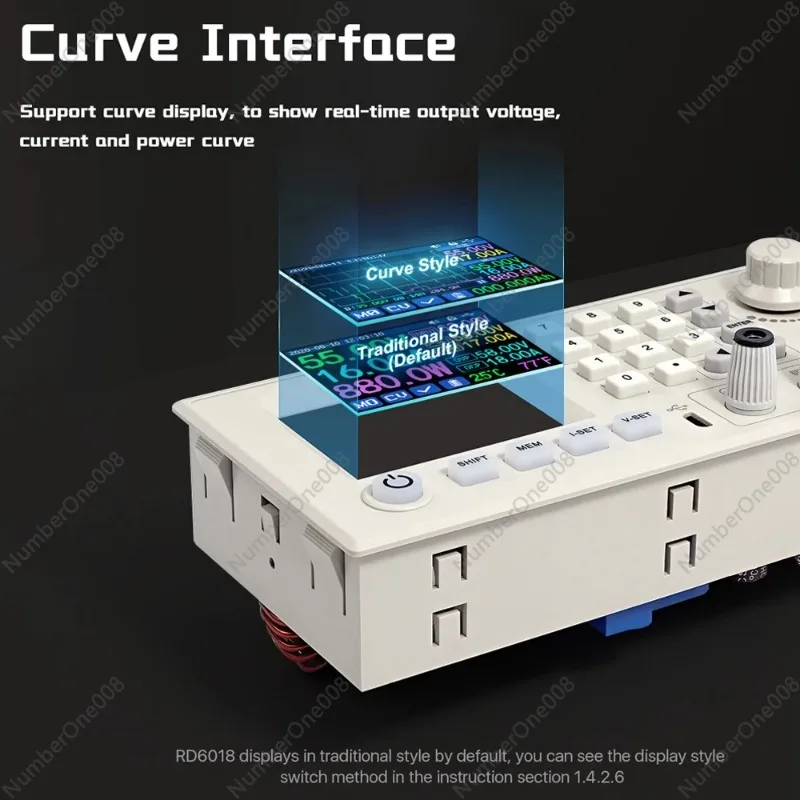 Imagem -06 - Voltagem Ajustável Módulo Voltímetro Regulado Power Supply Buck Converter Wifi Data Storage dc 60v 18a Rd6018