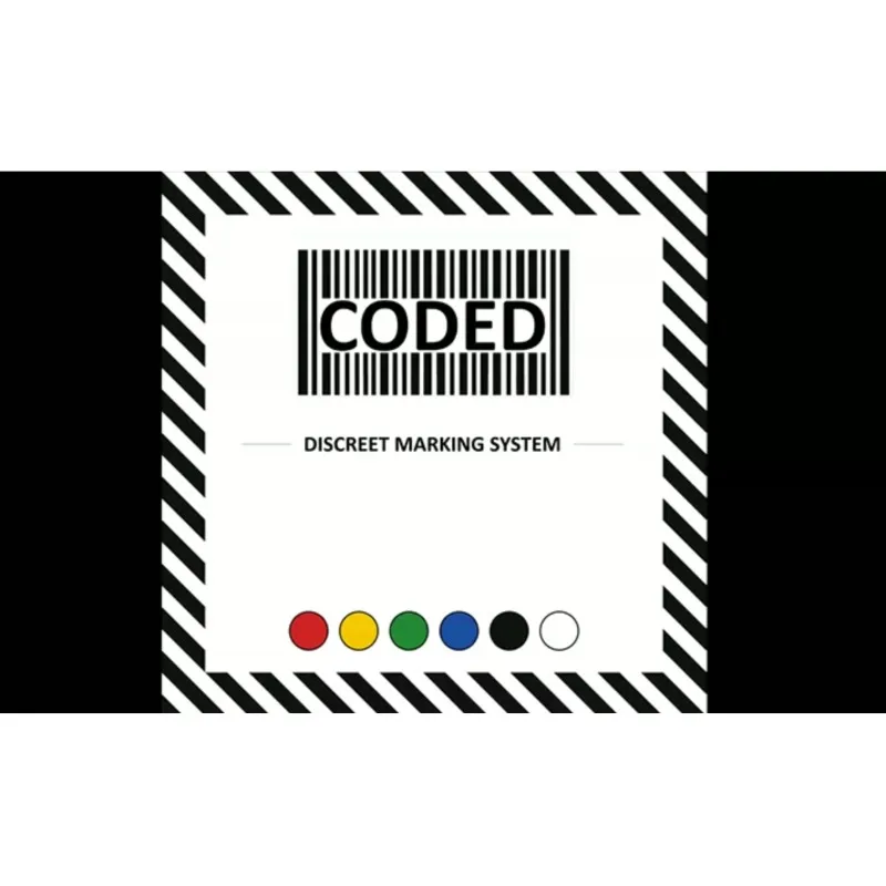 CODED By Adam Fahn Magic Tricks Magic Props Secret Identification Gimmick Close Up Mentalism Magician Utility Accessory Funny