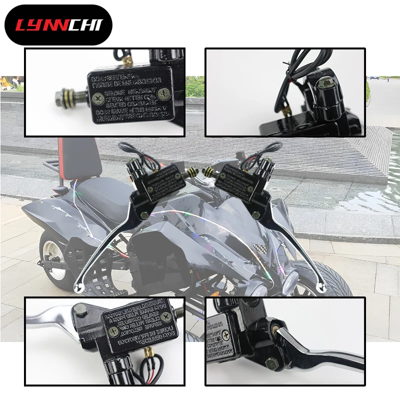 

LYNNCHI Motorcycle Parts 7/8" 22mm Front Brake Clutch Master Cylinder Hydraulic Pump Brake Lever For Motorbike ATV Off Road