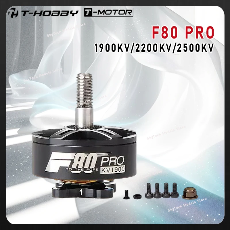 

Бесколлекторный электродвигатель T-MOTOR T-HOBBY F80 PRO 1900KV/2200KV/2500KV для FPV-дронов и радиоуправляемых моделей, для гоночных рам FPV 220 250