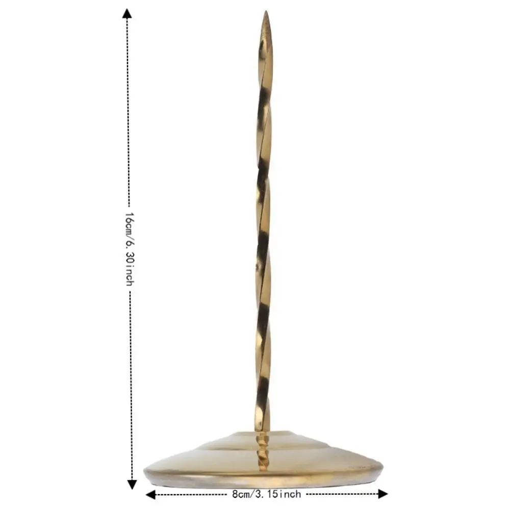 Stainless Steel Receipt Spike Holder Golden Silver Non-Slip Base Bill Holder Spike Safe Design Screw Rod Ticket Stabber view 6