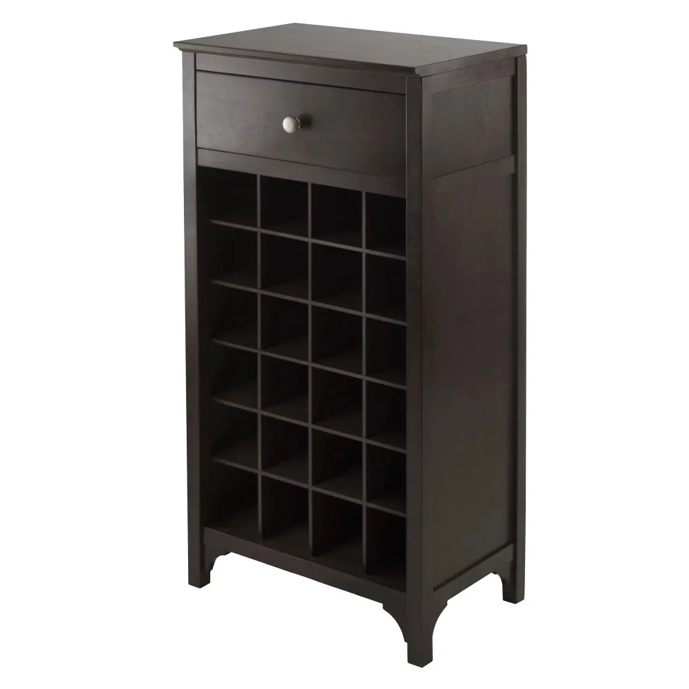 Winsome Trading 92738 Ancona Modular Wine Cabinet with One Drawer & 24-Bottle 2023