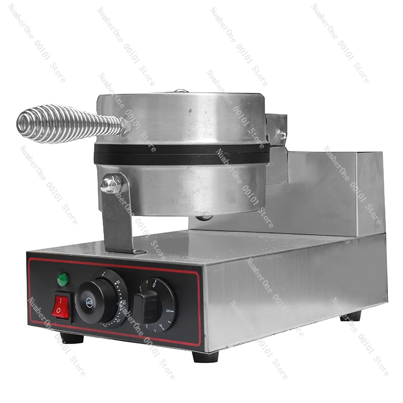 

Commercial electric ice cream cone machine non stick Waffle Cone Machine High Power egg roll machine iron plate cake oven