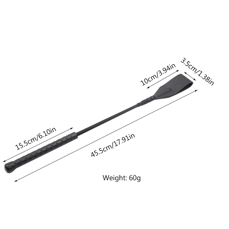 Frustino da equitazione portatile Frusta per cavallo in pelle PU Puntelli per raccolto Forniture per ciglia da esterno per