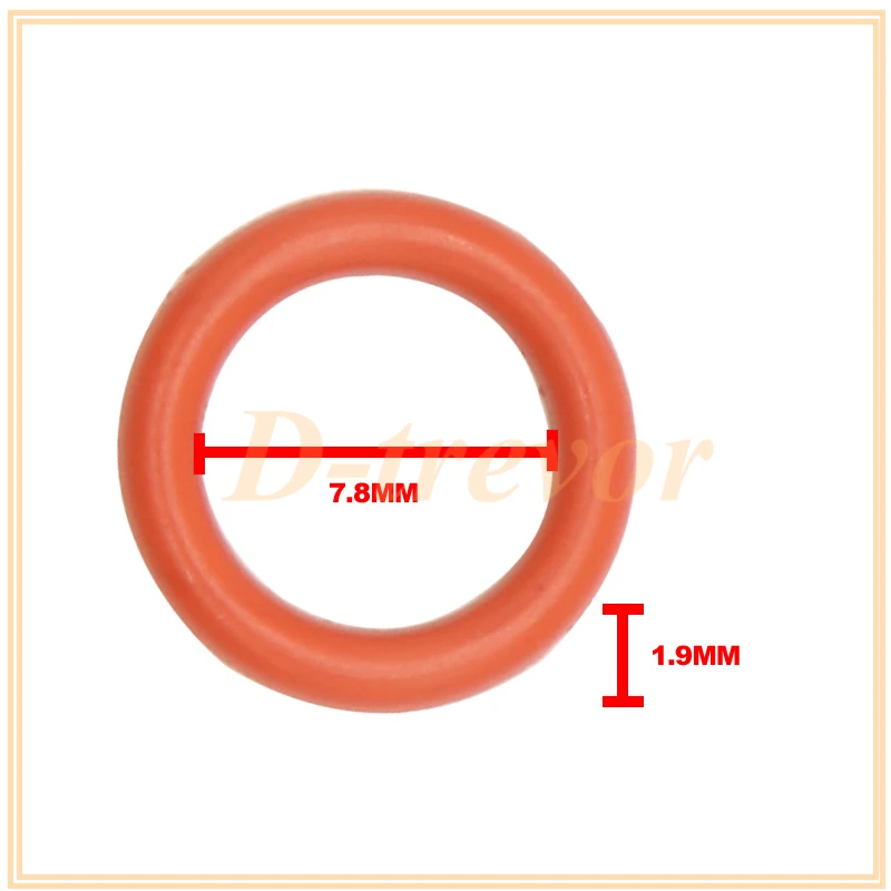 

for Toyota Lexus Mazda Mitsubishi 90% models 100pieces fuel injector rubber orings diameter size 11.6mm od 7.8mm red