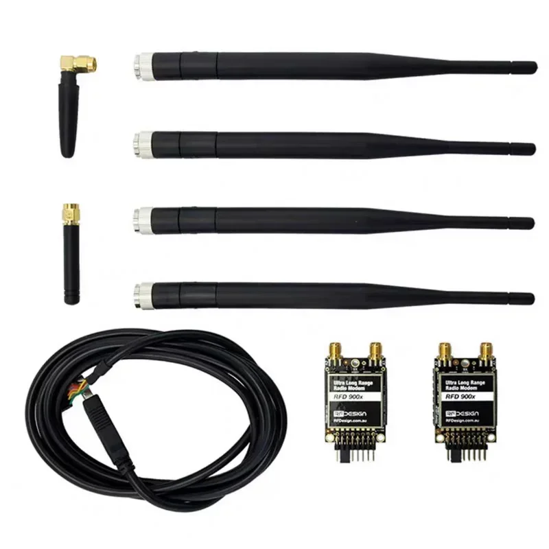 2026 RFD900X 40km Long Range Telemetry Radio Modem Transmitter with Diversity FTDI Antenna for APM PIX 3DR RFDesign Remote RC