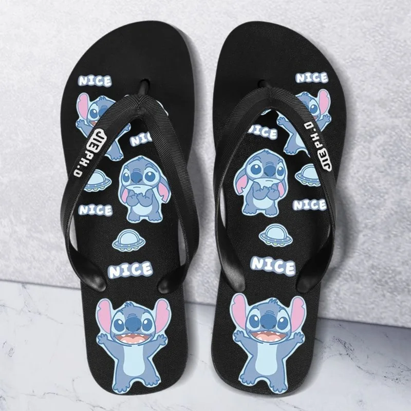 Disney Animation Summer New Stitch pantofole infradito Boy Cartoon Beach Sandals sandali carini antiscivolo regalo di compleanno per ragazze