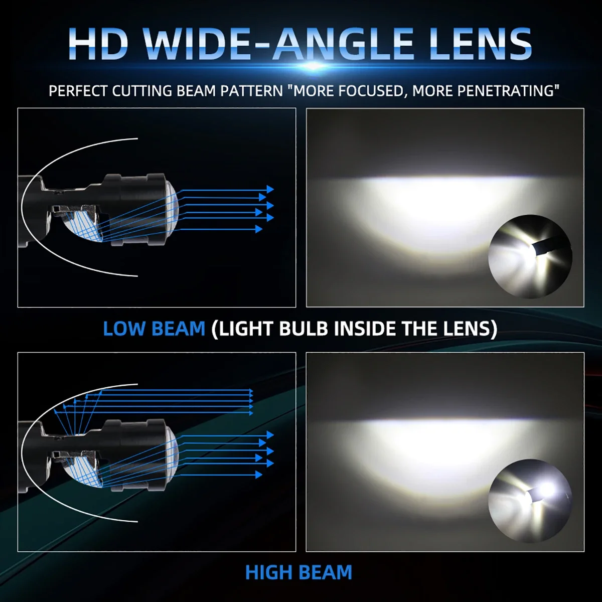1X H4 P15D LED موتو المصابيح الأمامية 9-96 فولت ثنائي اللون DRL الأضواء مرحبا/لو شعاع ضوء الأبيض الدراجات النارية إشارة ملحقات المصابيح