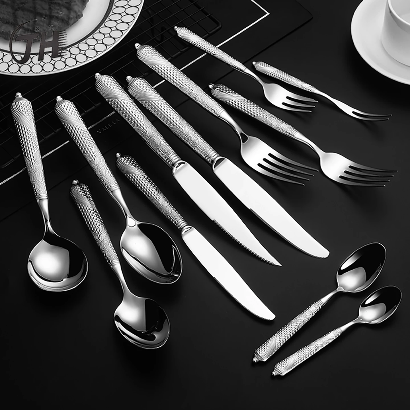 

GH304 stainless steel Mayola Western food four-piece set for restaurant hotel home high-end set