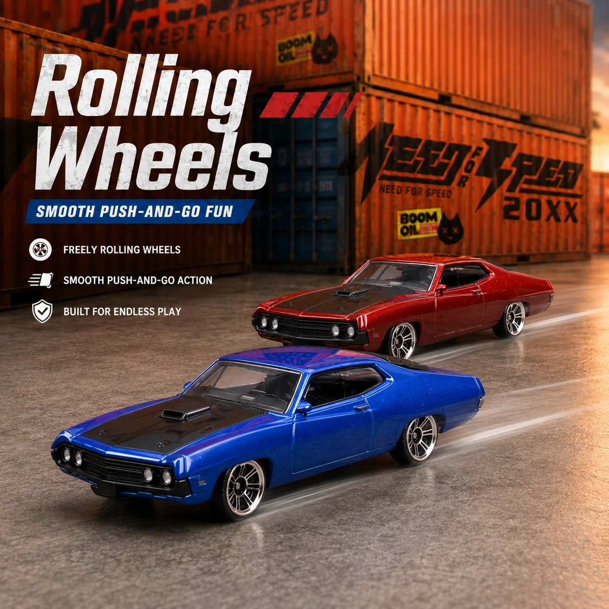 CCA 1:64 Ford Torino Cobra Sedan Miniature Model MSZ 3