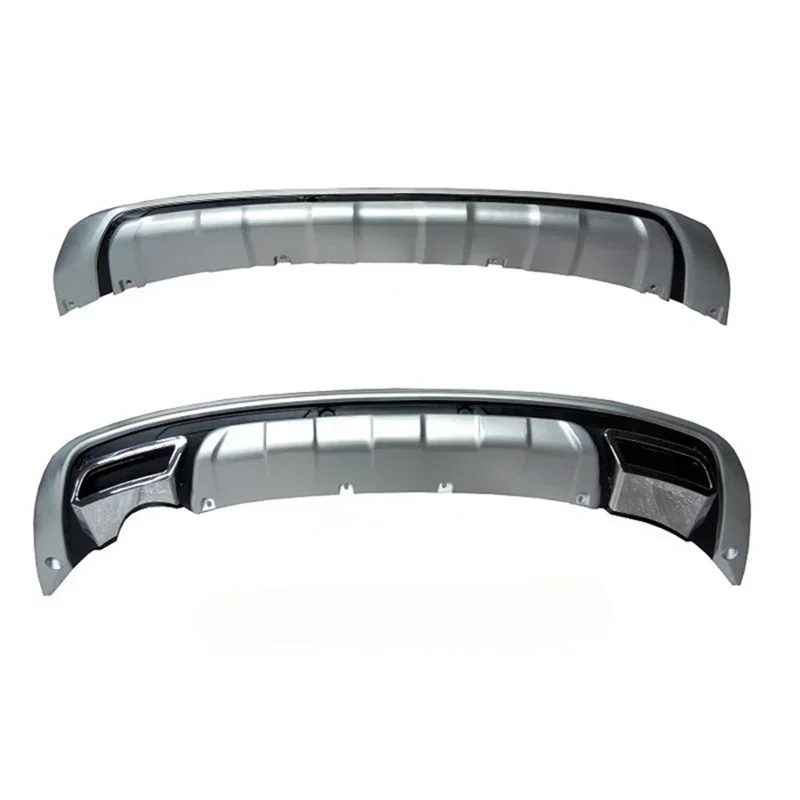 High quality plastic ABS Chrome Front+Rear bumper cover trim car-styling For 2011-2014 KIA Sportager accessories