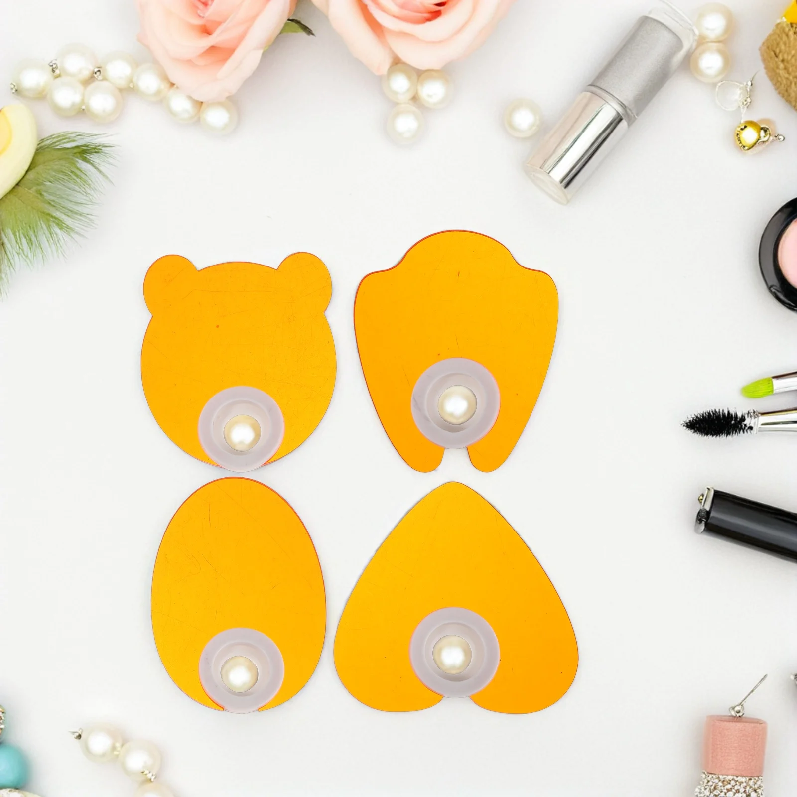 4Pcs Nail Lamp Shield Acrylic Light Blocking Tool Ergonomic Curing Light Plate for Professional Nail Art Manicure Accessories