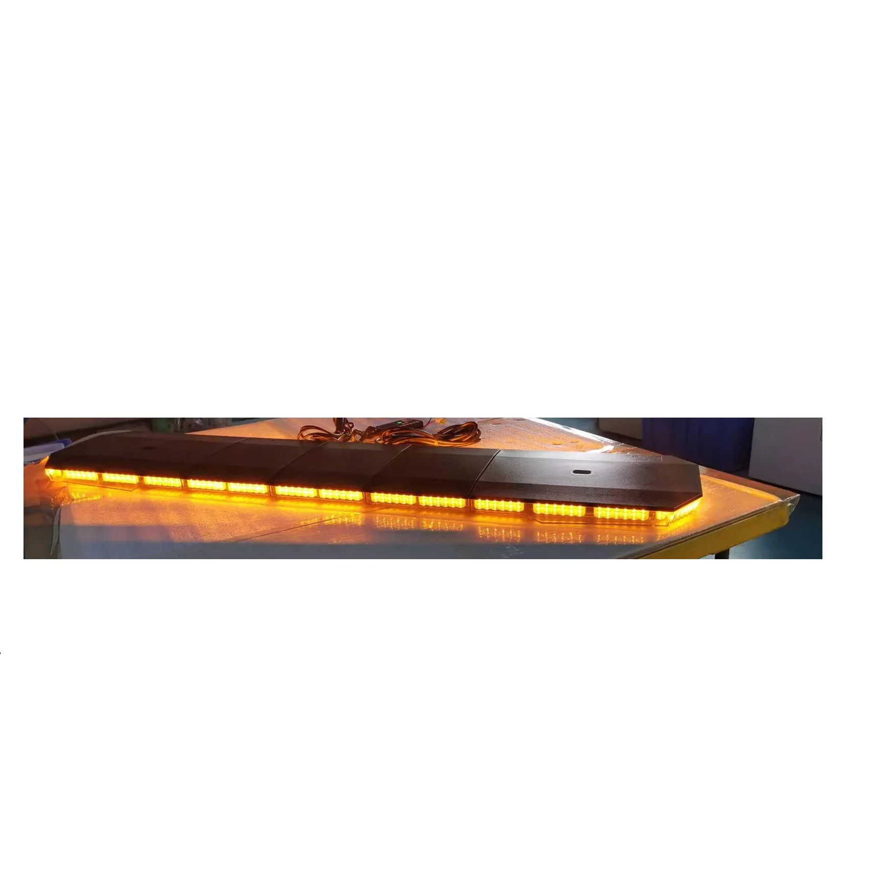 54 Inch long warning LED light bar with 51 flash patterns for truck ambulance emergency car