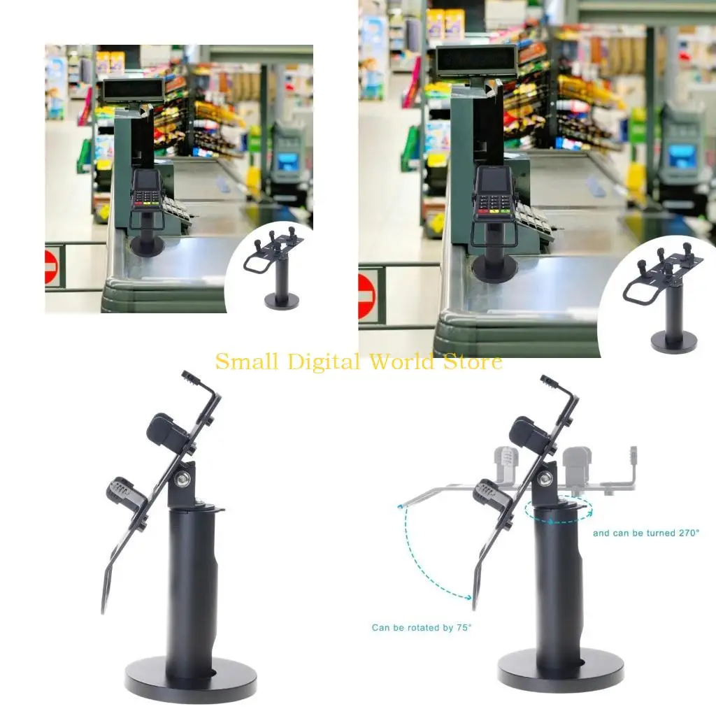 

77UB Офисный держатель POS-дисплея Универсальная подставка для терминала для кредитных карт Регулируемый держатель