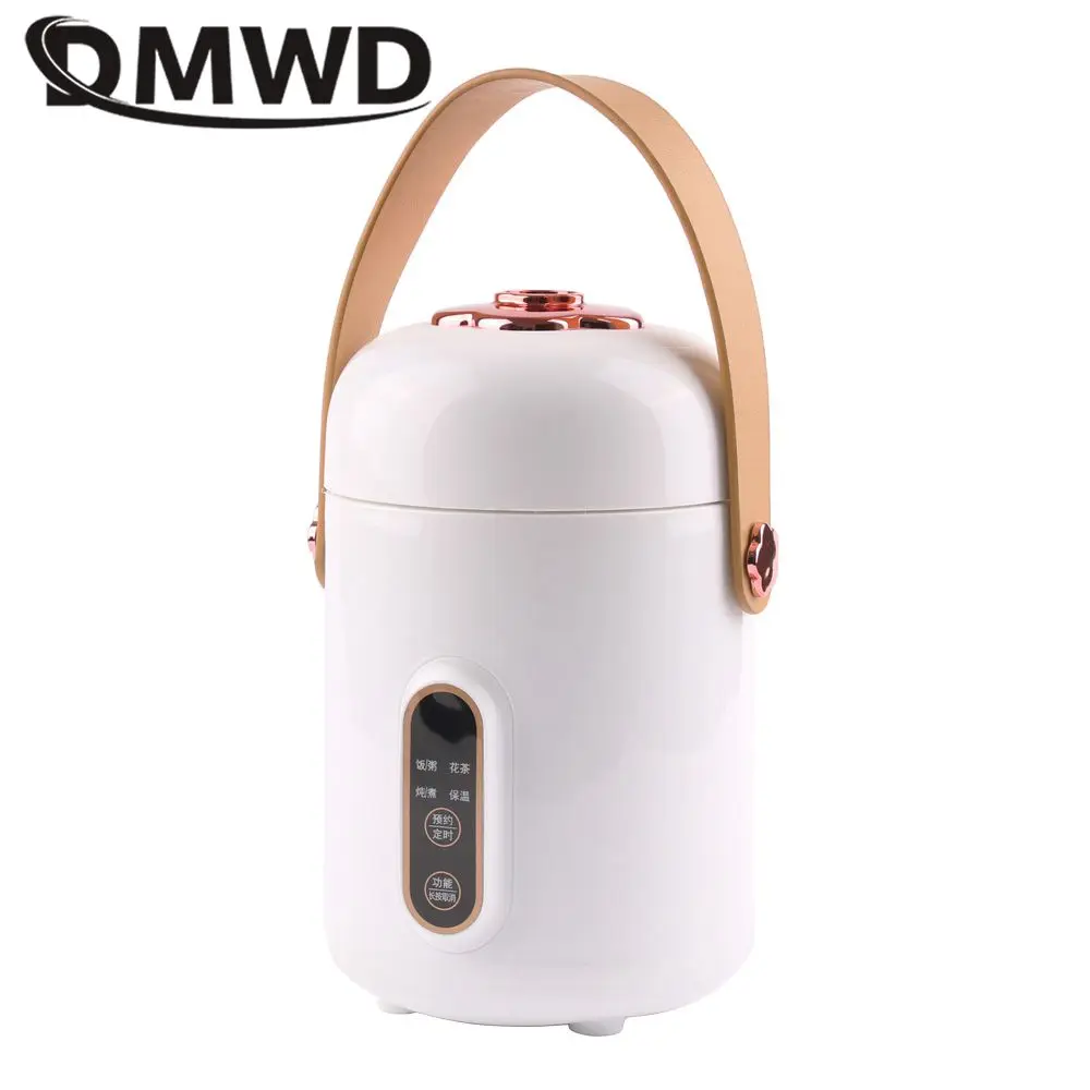 

DMWD 800ML Electric Stew Cup Slow Cooker Portable Health Pot Porridge Soup Boiling Machine Water Kettle Boiler Tea Maker 220V