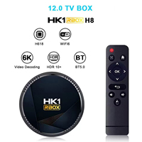 HK1 RBOX-H8 WIFI6 Android 12.0 Smart TV Box H618 Quad-core 4K Media Player H.265 VP9 6K Decording Dual Band WiFi6 BT5.0 Digital