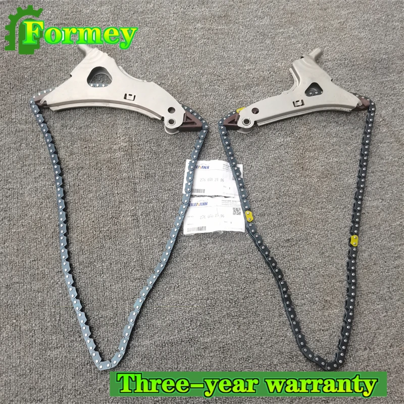 1 Pair of Left and Right Timing Chains for Vulnerable Parts of Automotive Parts A2760502316 A2760502416 for Mercedes Benz