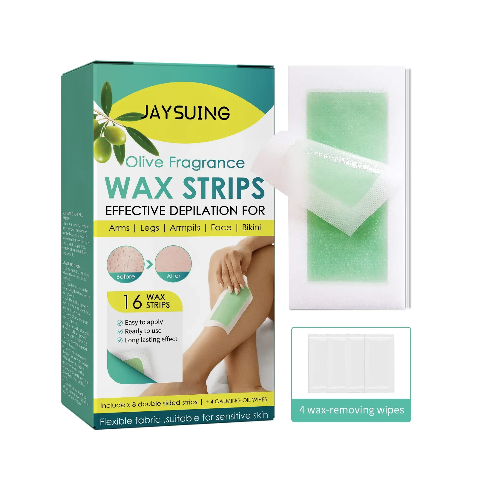 Hair Removal Wax Strips Professional Mild Nonwoven Body Depilation For Face Legs Bikini Underarm Arm Summer Epilator Beauty Tool