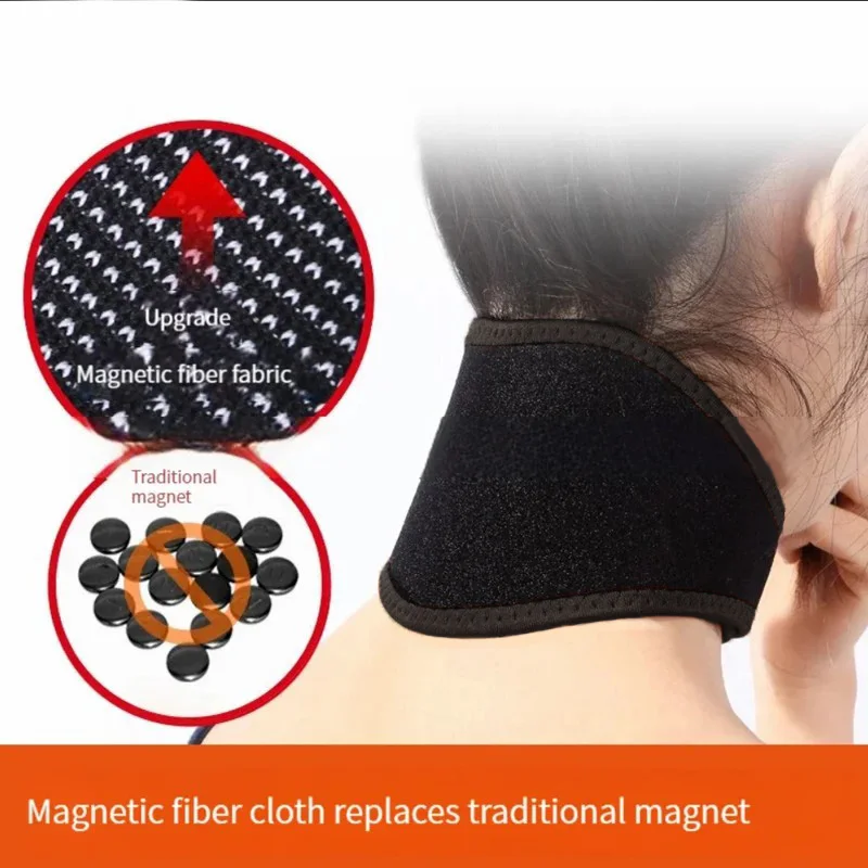 Guard Neck Belt Self-heating Support Collar Magnetic Therapy Wrap for Neck Stiff Pain Relief Headache Migraines Rheumatoid