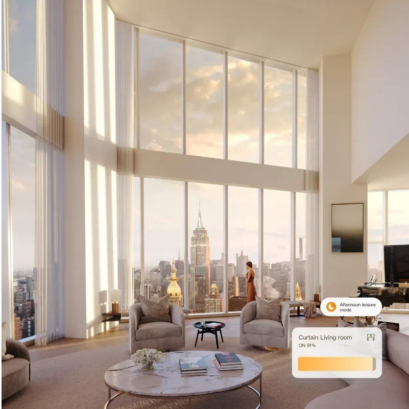 2026/ORVIBO Smart Home Solution Automatic retractable smart wifi curtains operate electric remote control