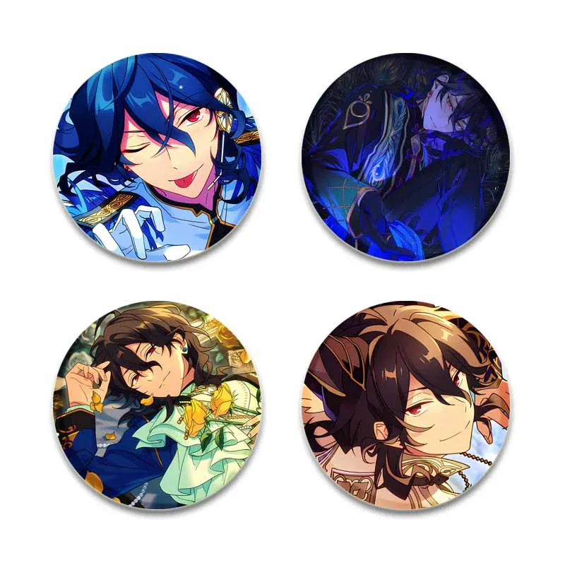 Anime Ensemble Stars Knights Sakuma Rei Brooches on Backpack Creative Tinplate Button Pins Cool Idol Badge for Clothing Jewelry