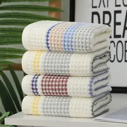 Waffle Gauze Towel Pure Cotton Small Square Towel Soft and Absorbent Square Adult Facial Wash Children's Small Towel