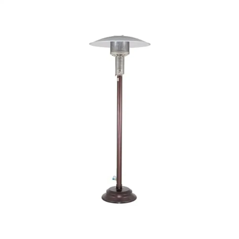 Portable Patio Heater Antique Bronze Finish Outdoor Radiant Gas Powered 40000 BTU Piezo Self Contained