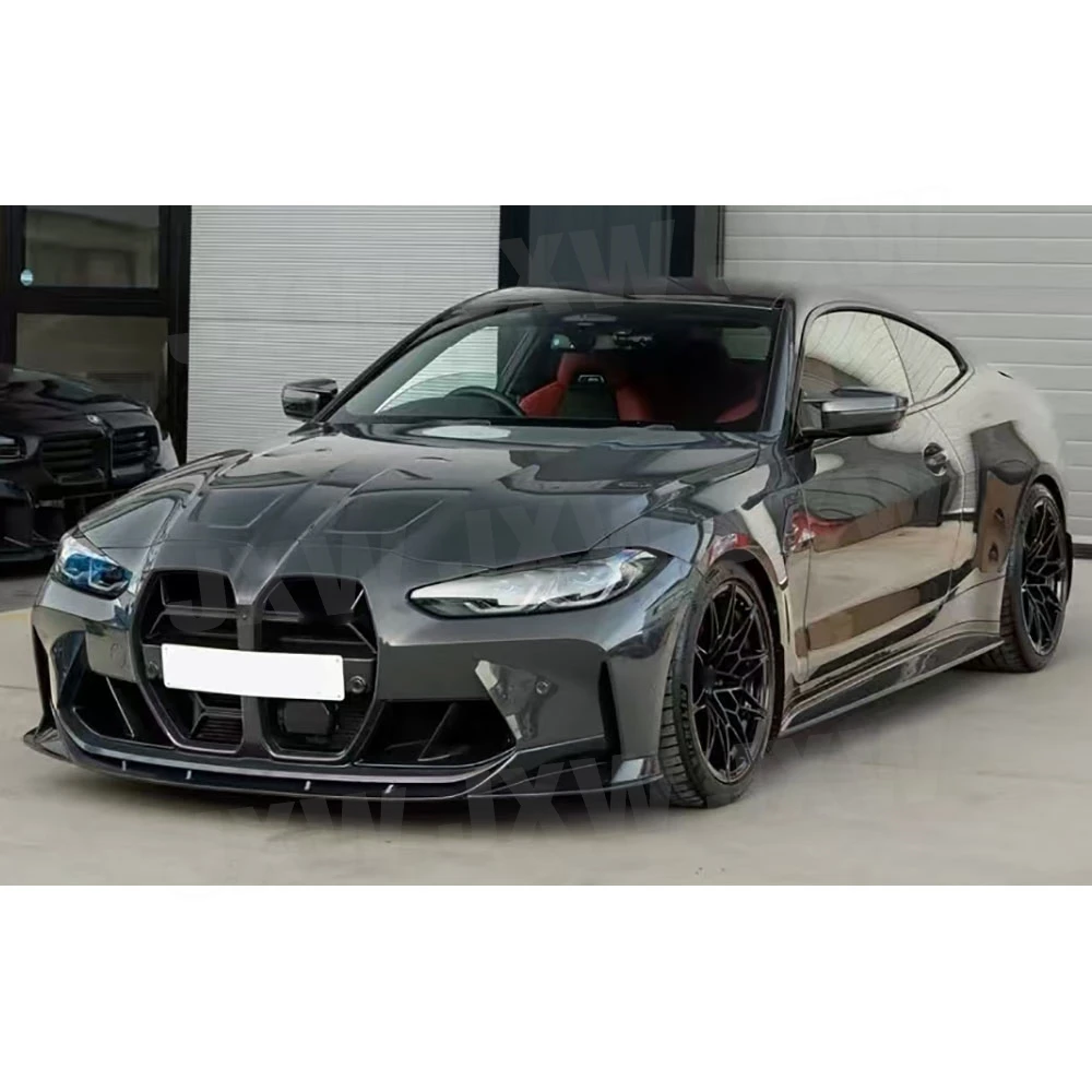 

Dry Carbon Fiber Car Front Bumper Kidney Grille Dual Slat Grille Body Kits for BMW G80 M3 G82 G83 M4 2021 + Cars Accessories