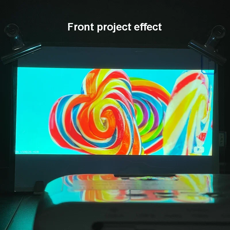 

3D Holographic Self Adhesive Screen 1.52*0.5m White Front Projection Screen Film For Smart Window Glass Advertising