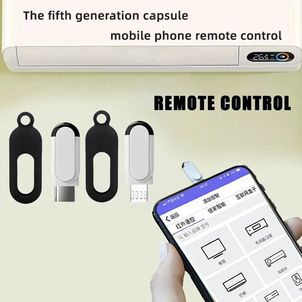 Phone Remote Control Type C Micro Usb Universal Infrared App Control Wireless Mini Adapter For Tv Air Conditione G8l6