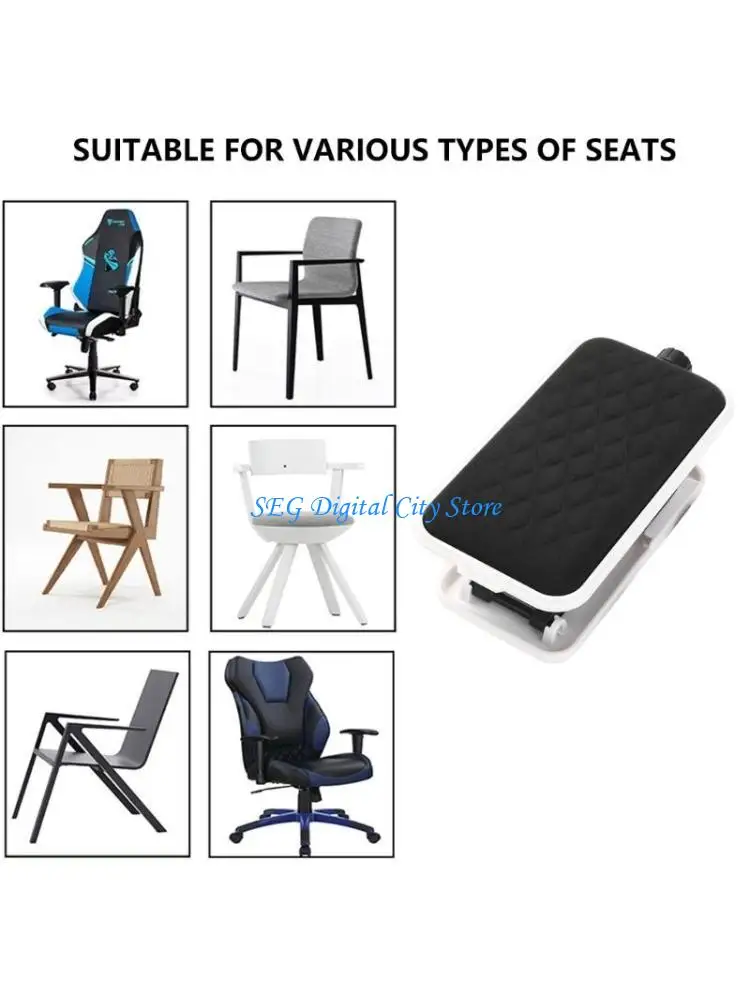 

U75B Adjustable Armrest Cushion for Chairs, Comfort Support Elevations Pad, Ergonomic for Office and Home Use