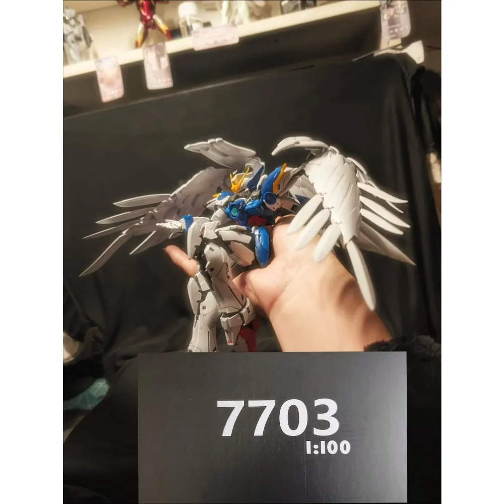 

В наличии: Набор для сборки модели CHANGLONG 7703 MG 1/100 Hirm Xxxg-00w0 Wing Zero Ew Ver, аниме-фигурка, робот, пластиковая модель