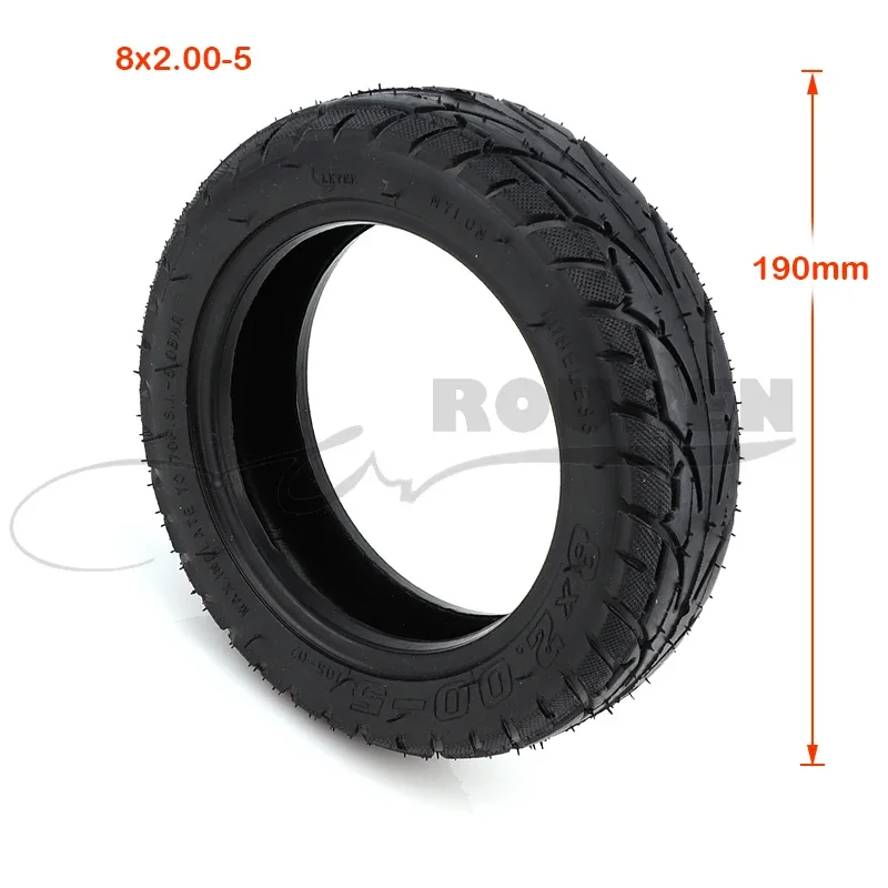 High Quality 8x2.00-5 Tubeless Tire 8*2.00-5 Vacuum Wheel Tyre for Pocket Bike MINI  Electric Wheelchair Motor