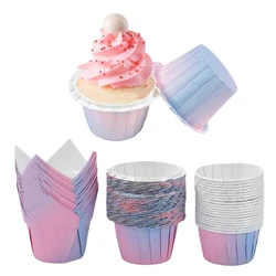 10/20/30pcs Gradient Cupcake Liner Baking Cup Cake Cups Mold Muffin Cupcake Paper Cup For Wedding Birthday Party Baking decor