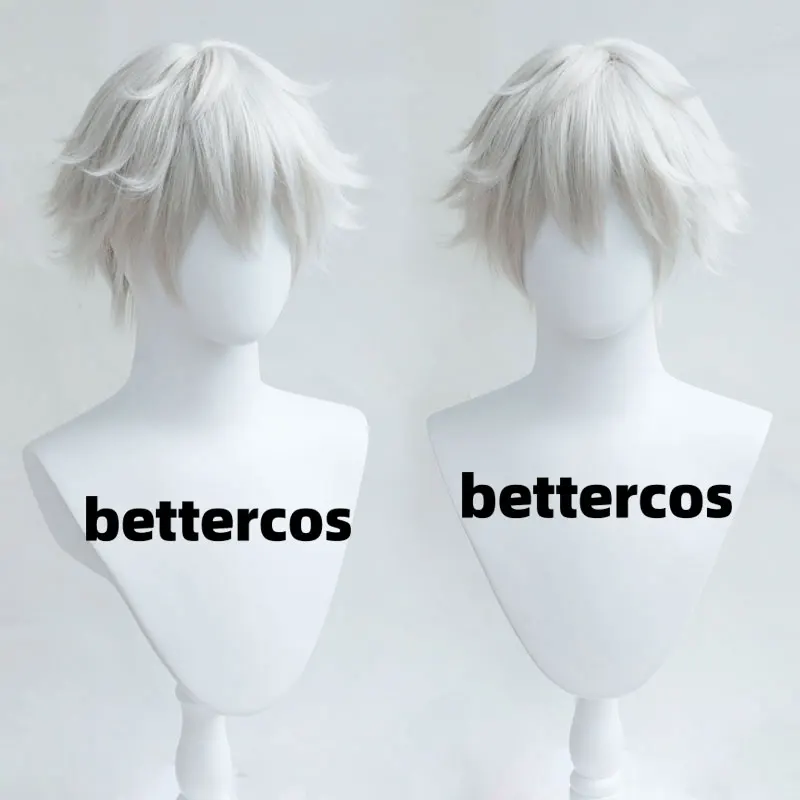 

Kaneki Ken Satoru Gojo Cosplay Wig 30cm Short Silver White Wig Cosplay Anime Cosplay Wigs Heat Resistant Synthetic Wigs