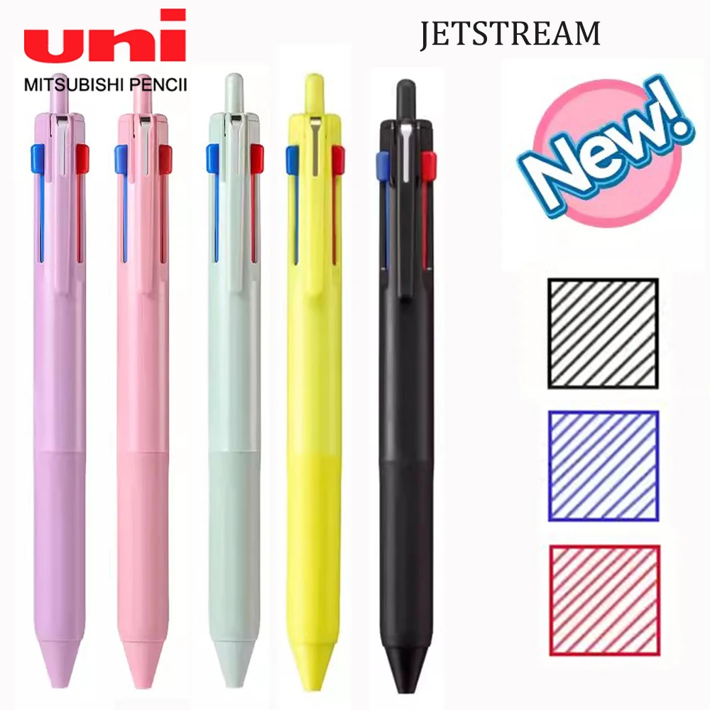 

Japan UNI JETSTREAM Multi-function Pen Three Color Ballpoint Pen SXE3-507 Low-viscosity Ultra-smooth Ink 0.5/0.7mmStationery