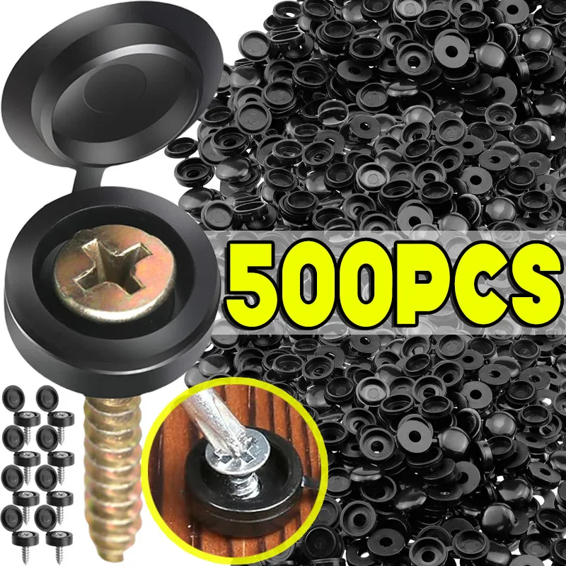 10/500pcs Nails Screw Caps Plastic Protective Covers Car Nuts Decorative Cover Self-tapping Screw Folding Cap Furniture Hardware