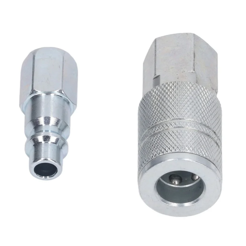 Air Coupler Plug Kit Hose Quick Connect Fittings 3/8in NPT Air Compressor Accessories Connectors