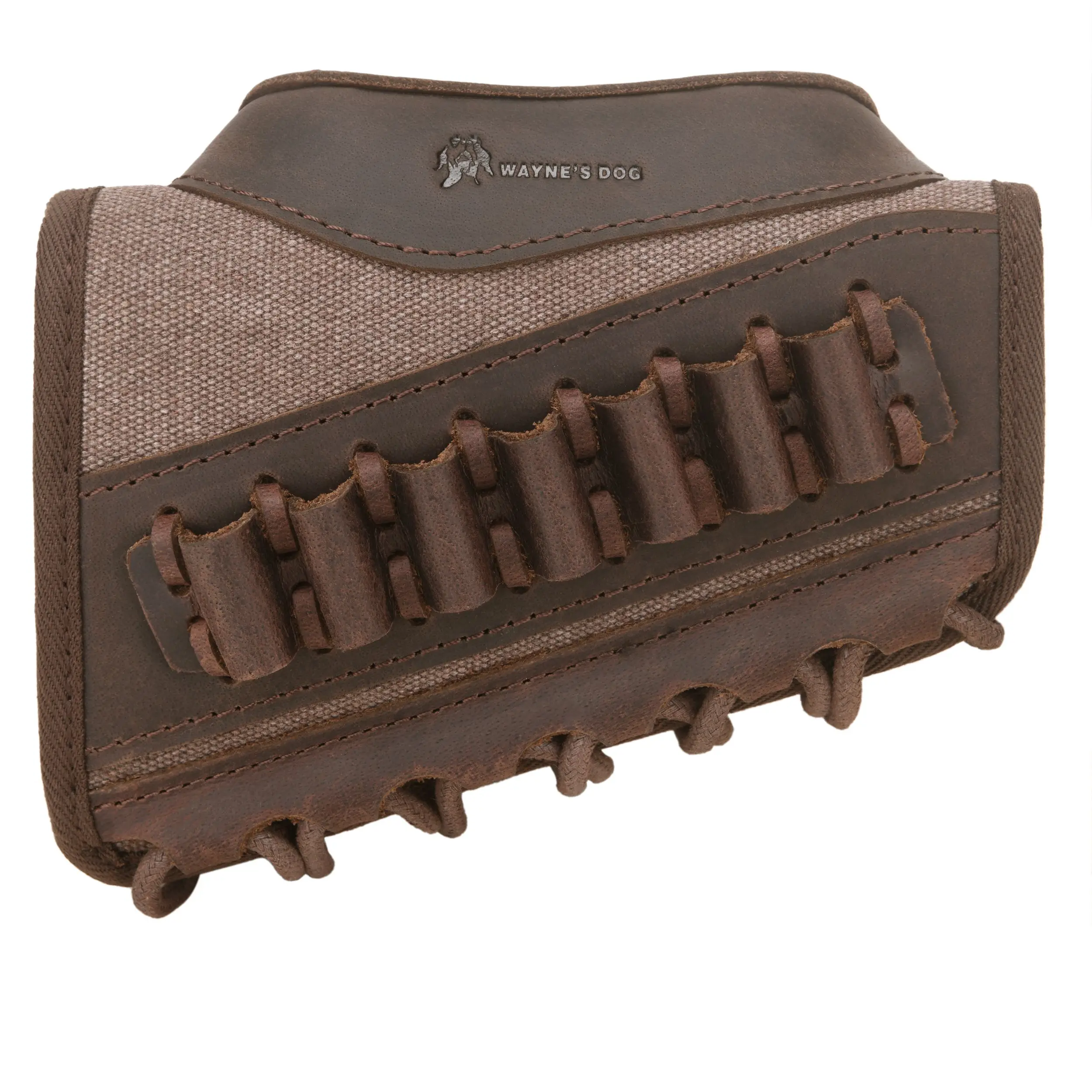 Tacticial Canvas Leather Gun Buttstock Cheek Rest Riser Shell Holder for Scoped Rifle for .45-70 .30-30 .357 .30-06 .22LR