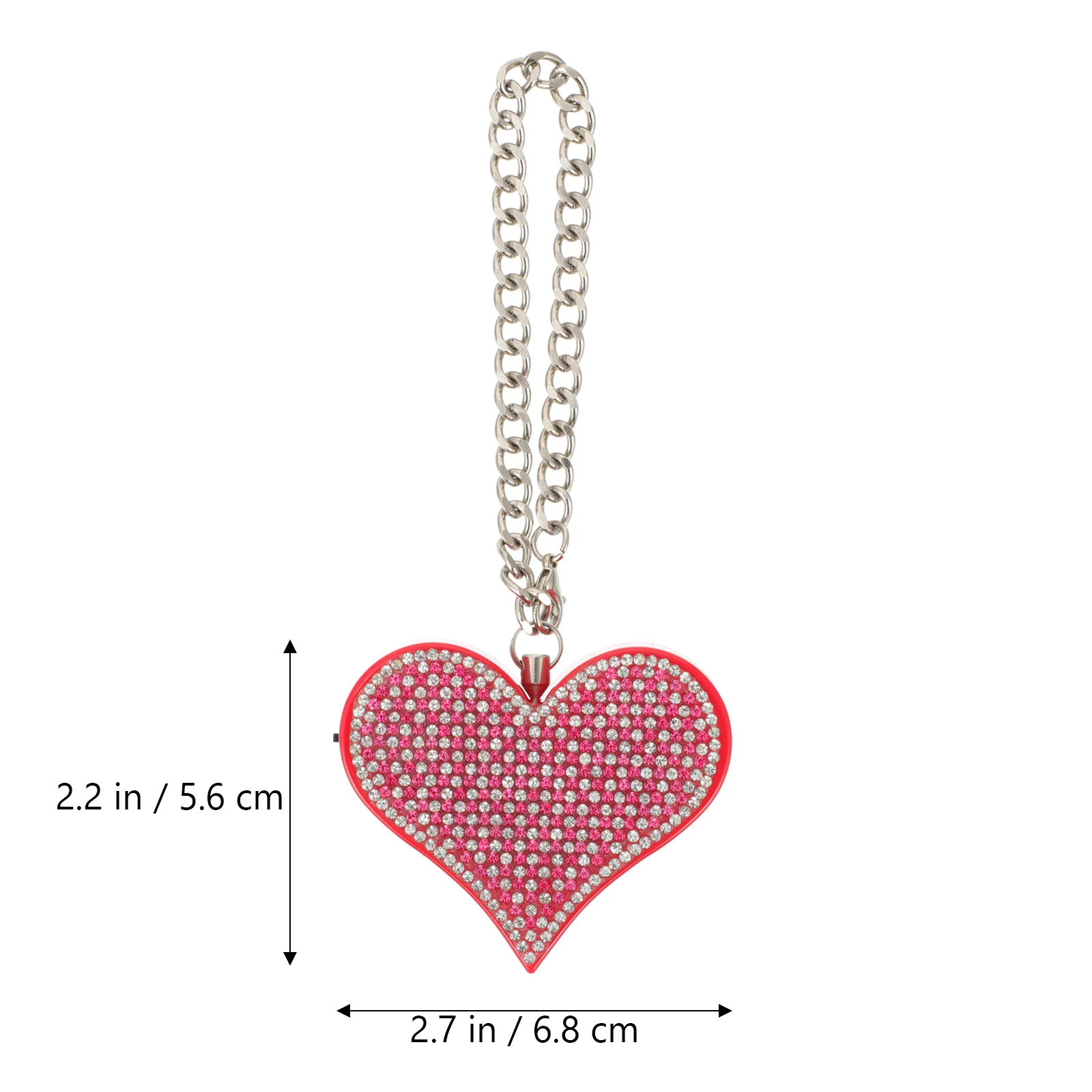 Portable Heart shape Alarm Keychain Red Personal Security Siren Safe Child Anti Wolf Loud Sound Compact Lightweight
