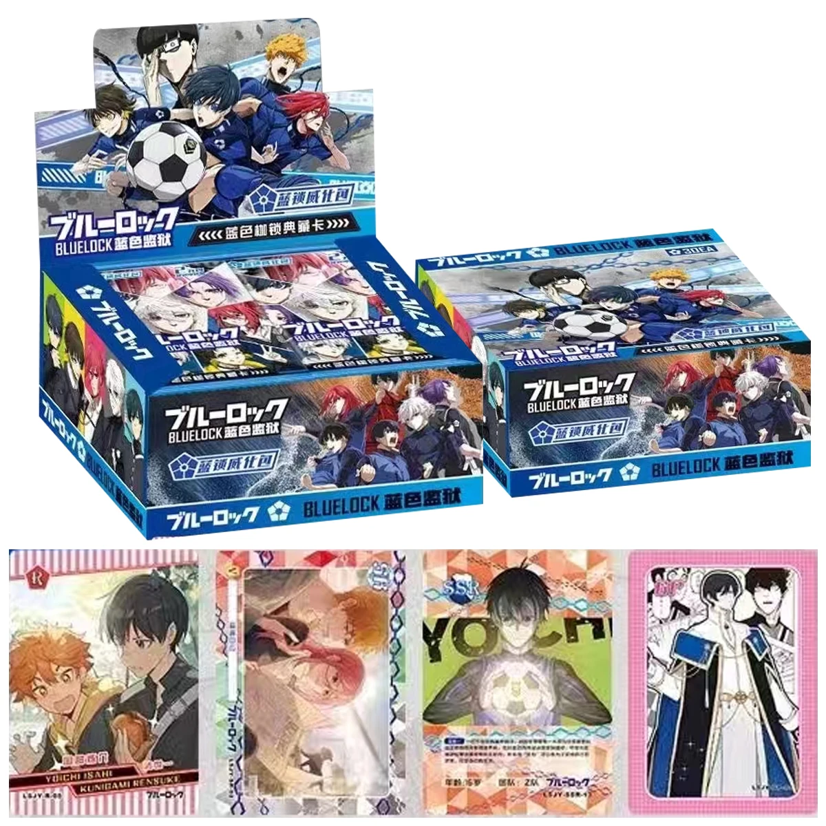 2024 New DIYBlue Lock Cards Isagi Yoichi Collection Card Wholesale Football Image Anime Image Rare Toy Gift Surprise Wholesale