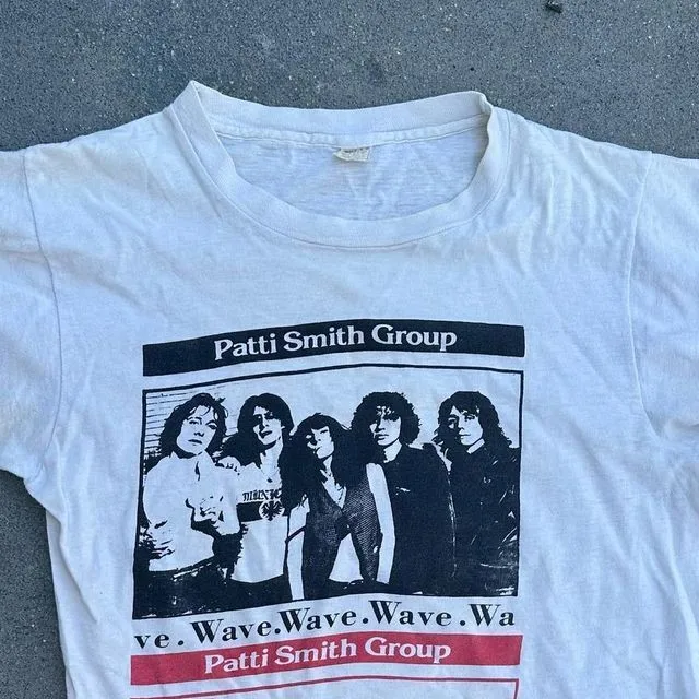 Patti Smith Group 90s Albums Live In Concert T shirt Remake tee NH27066