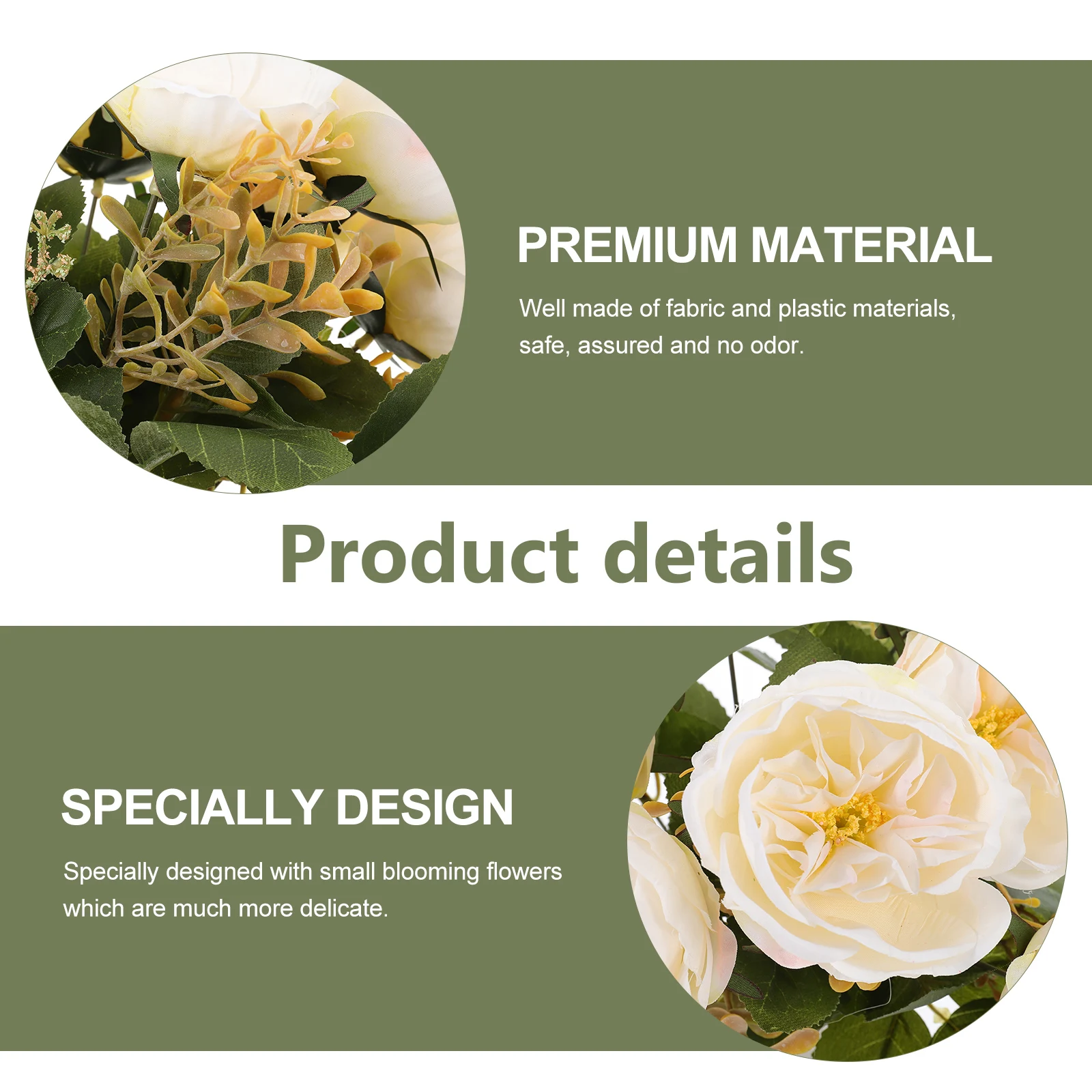 

Simulated Peony Flower Branch Artificial Lifelike Flower Decor for Wedding Banquet Party Rustic Farmhouse Style Home Decoration