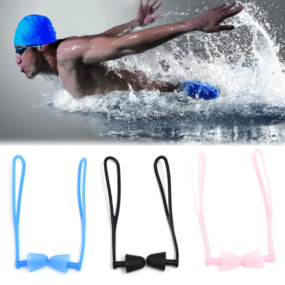 Silicone Swimming Ear Plugs Earplugs Gear Pool Accessories Water Sports Sleeping Anti-noise Ear Plug