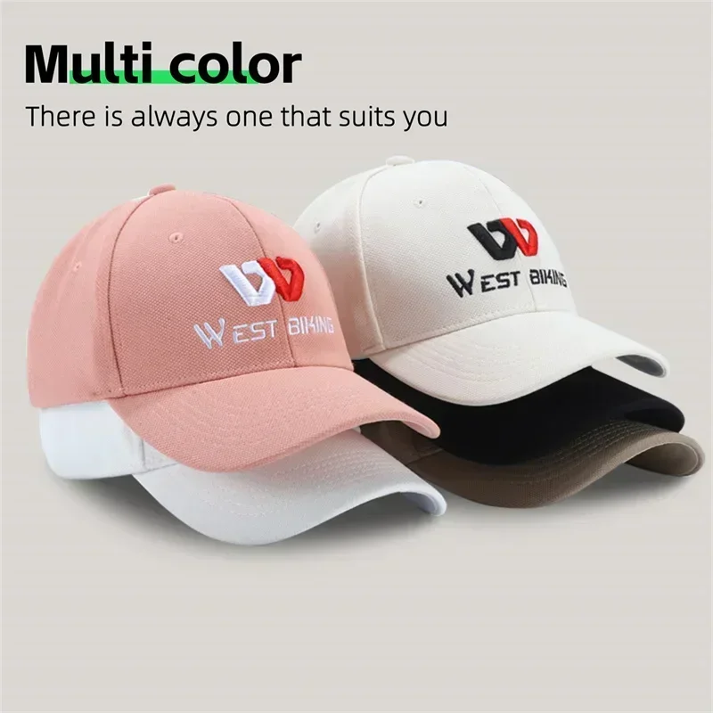 WEST BIKING, gorras de pelota con Base para primavera y verano, visera ancha para el sol, gorras de tenis con letras bordadas, senderismo al aire libre, sombrero Unisex en 5 colores