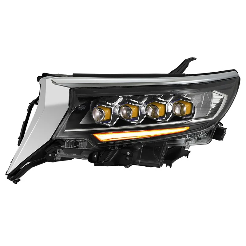 

Front Lamp For 2018-2020 Toyota Land Cruiser Prado Headlights Assembly Modified LED matrix lens Headlight Daytime Running Lights