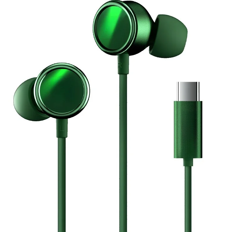 

Wired high-quality touch round head in-ear noise canceling earphones