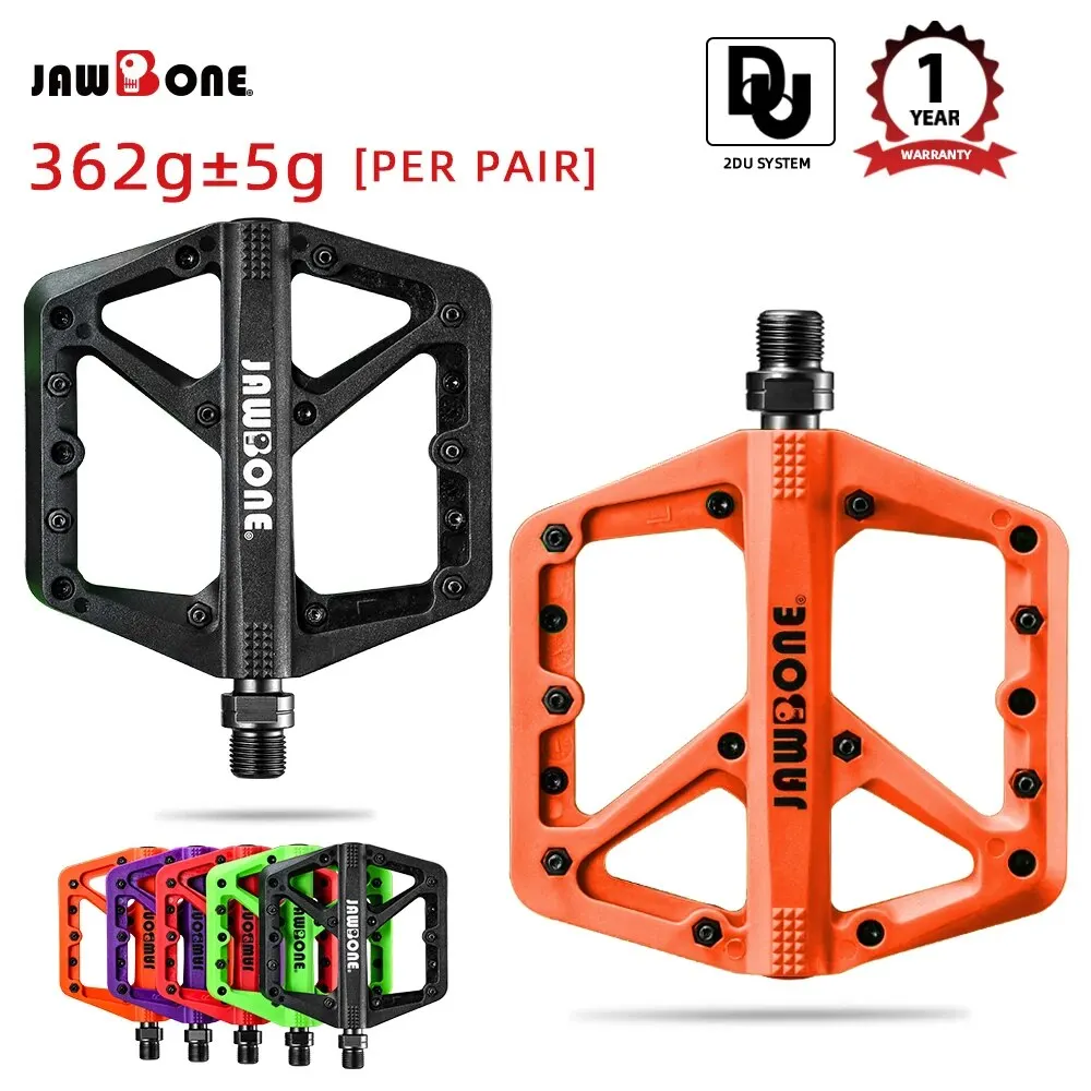 

Jawbone Mountain Bike Pedals Flat MTB Pedals Nylon Fiber Bicycle Platform Pedals for Road Mountain BMX MTB Bikes Bicycle Parts