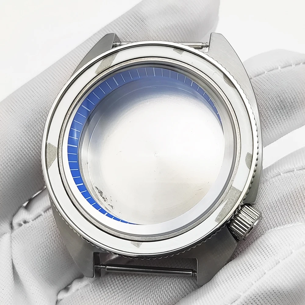Reloj plateado NH35 NH36 de 36mm, caja de cristal de zafiro, resistente al agua, reloj de pulsera mecánico de acero inoxidable 316L, reloj para hombre