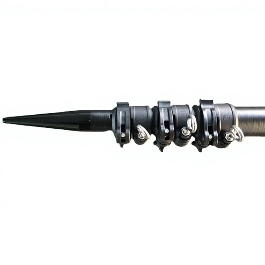 Coconut Harvesting Pole Double Lock Carbon Fiber Tube Telescopic For Areca Nut Harvester